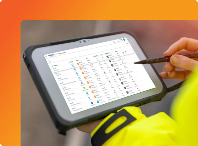 Health and safety management software - Risk