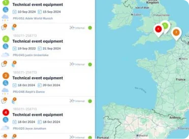 Equipment management software AEC - deployment and tracking
